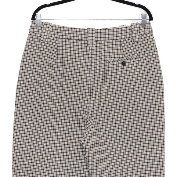 L'Academie The Olivette Pant in Taupe Plaid Size XL - Picture 11 of 12